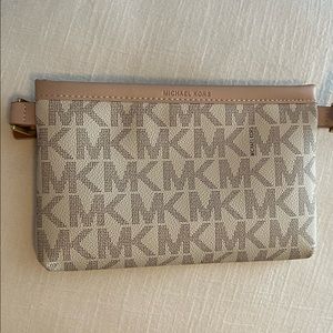 Michael Kors Pink Logo Crossbody Wristlet